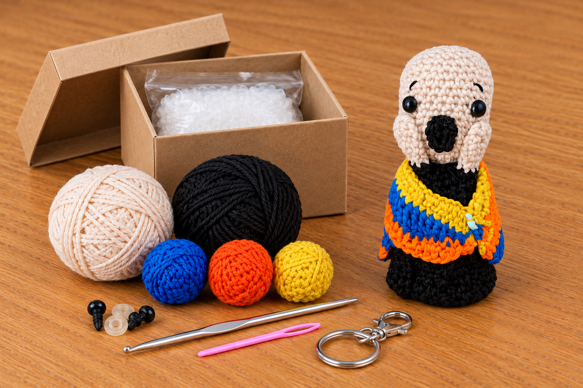 Scream Doll Crochet Kit Art Collection Keychain